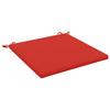 1 Piece Seat Cushion SOEST 100percent Polyester Red 60 X 60 X 3 Cm