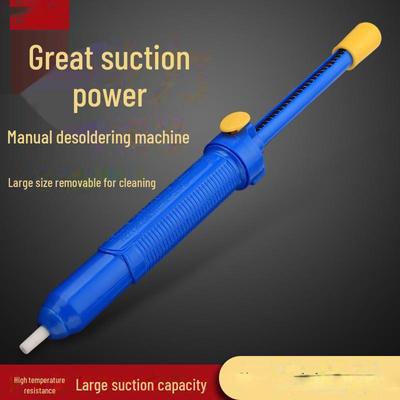 Large Long Manual Detinning Pump Soldering Iron Gun - Blue Strong Tool for Detinning 017