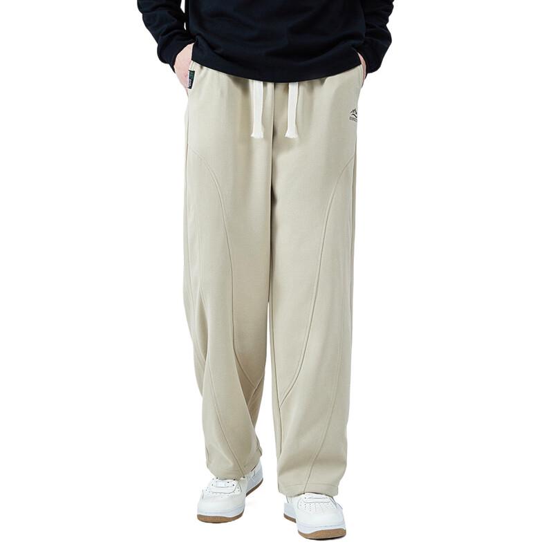 OVERPROTECTIONit Men's High Street Casual Loose Drape Wide-Leg Long Pants