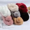 Neckerchief Rabbit Fur Neck Scarf Solid Color Plush Neck Warmer  Autumn/Winter