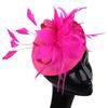Deep Leather Powder Boutique Banquet Mesh Top Hat Hemp Headgear Bridal Wedding Dress Mesh Feather
