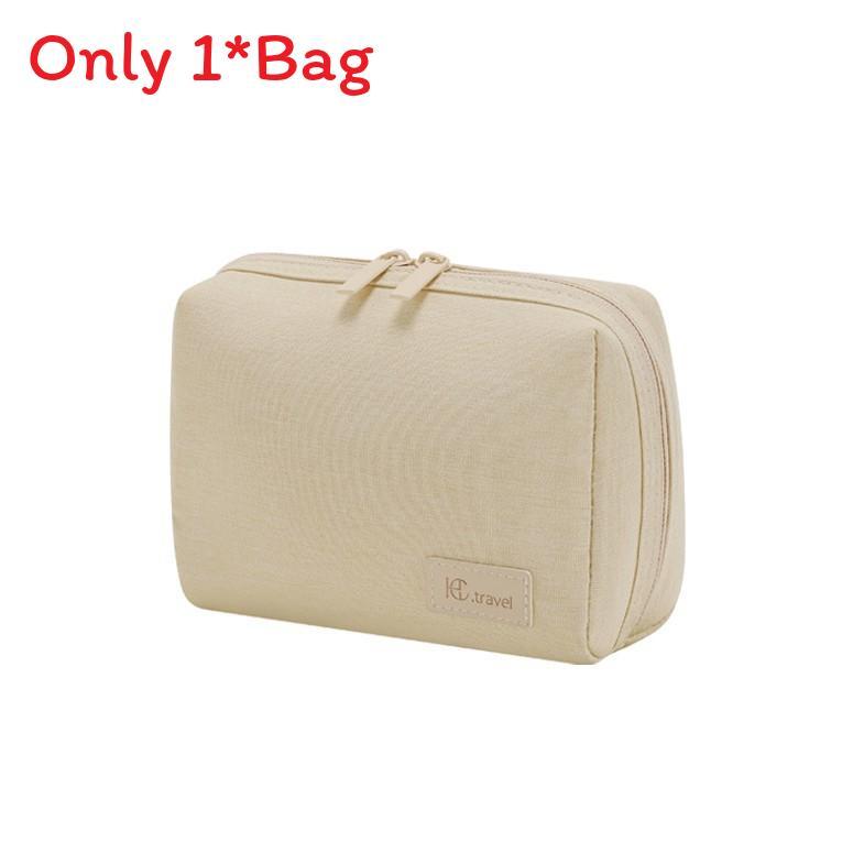 Modern Simplistic Makeup Bag With Waterproof Polyester For Travel And Cosmetics Storage