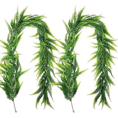 Artificial Persian Grass Fern Vine Simulation Green Plant Persian Vine Leaf Wall Hanging Vine Home Garden Decoration