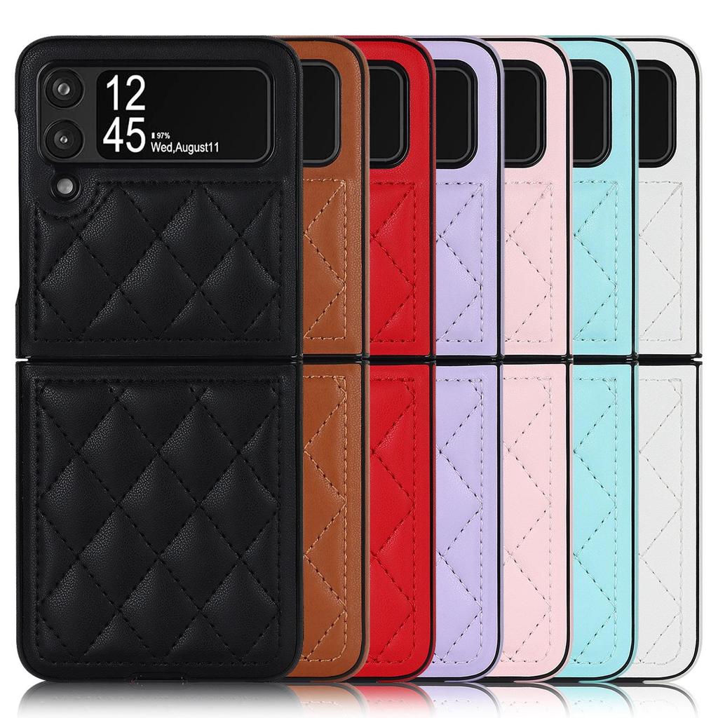 Galaxy Z Flip6 Lambskin Texture Retro Protective Leather Case for Samsung Fold6