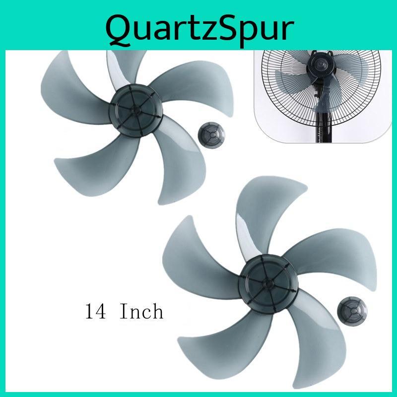 Listy Větrák 1214 5palcové lopatky Domácí Plastové Tiché lopatky ventilátoru S krytkou matice Pro stolní stojan ventilátoru Větrák Obecné příslušenství
