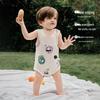 Tongtai Baby Sleeveless Jacquard Mesh Bodysuit