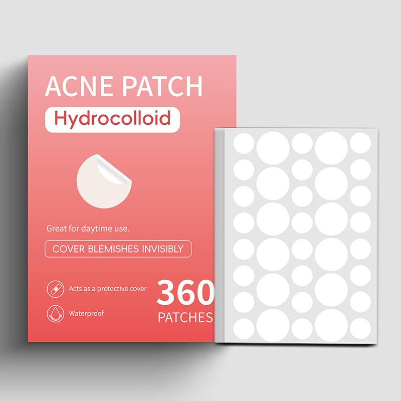 360pcs Invisible Acne Patches Removal Pimple Anti-Acne Hydrocolloid Patches Spots Marks Concealer Repair Sticker Waterproof