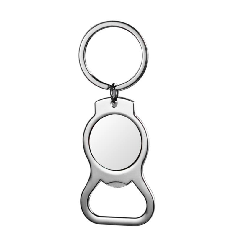 Ublimation Metal Blank Keychains Bottle Opener Key Ring Heat Transfer Sublimation Key Rings Customized Photo