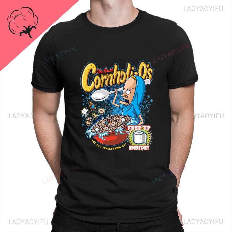 Funny Beavis and Butthead Youth Graphic Tshirt Women Men Cotton Summer Tops Boy Clothes Harajuku Regular Short Sleeve Loungewear