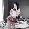Sexy JK Pure Erotic Lingerie Clothing Campus Women's Uniform Passion Flirting Free Temptation Pajama Suit
