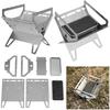 Stainless Steel Mini Folding Stove Portable Incense Burner Holder Charcoal Aromatherapy Stove for Outdoor Camping