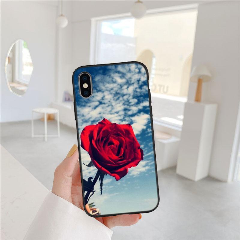 CJ17 Beautiful Roses Flower Soft Shell Phone Case for Redmi Note 13 14 Pro+ Plus A3 A3X 13X 13C 13R 14S 14C 14R