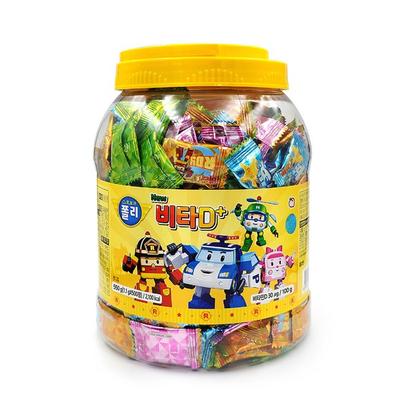 Robocar Poli NEW Vita D+, 500 tablete, 1 unitate, hrană coreeană esențială pentru sănătate