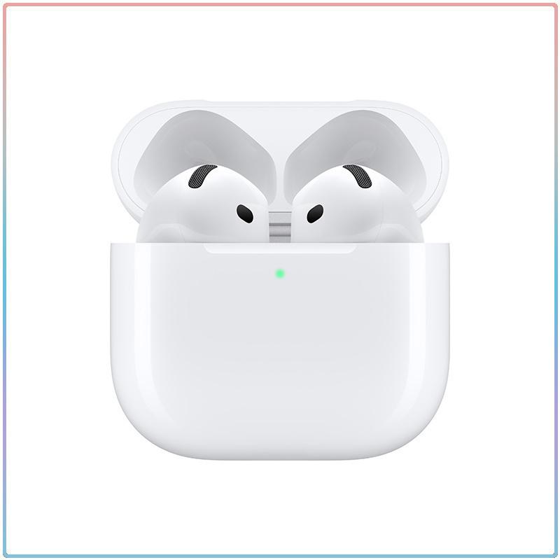 Apple AirPods 4 Auricolari Wireless Bluetooth 5.3 EQ Adattivo Isolamento Vocale Doppio Microfono Riproduzione Lunga 30H Pop-up Automatico Auricolari Sportivi Mini