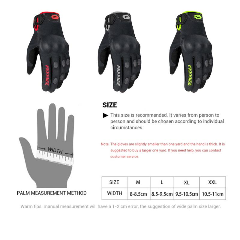 Gants de Moto Respirants Hommes Femmes Anti-Chute Motocross Écran Tactile Gants Moto Cyclisme Vélo de Montagne Guantes Printemps Été