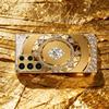 Die neue goldene, luxuriöse Glas-Handyhülle mit Kristallmuster, geeignet für Samsung-Modelle wie S26/S25/S24/S23/S22/S21/S20.