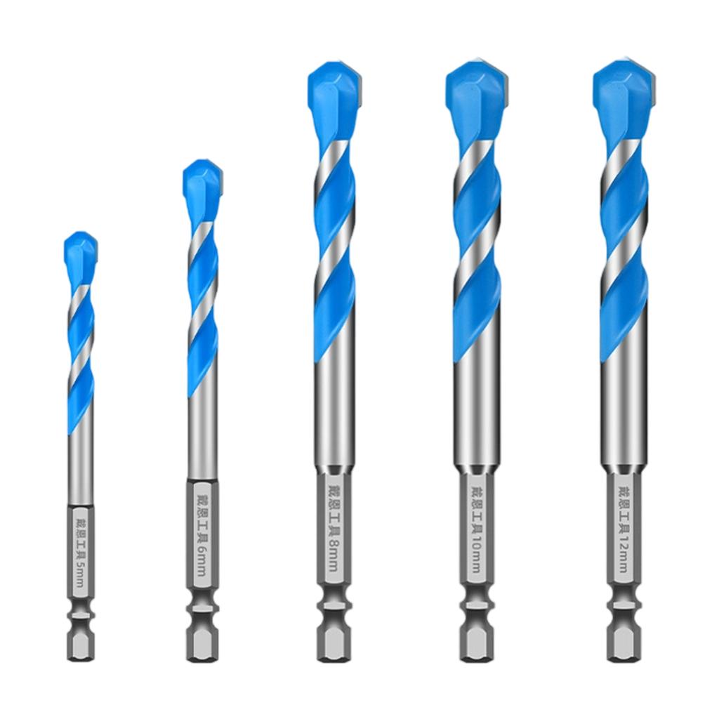 High Hardness Eccentric Drill Precisions Drilling 5/6/8/10/12mm Glass Tile Ceramic Punching Rock Triangles Drill Bit
