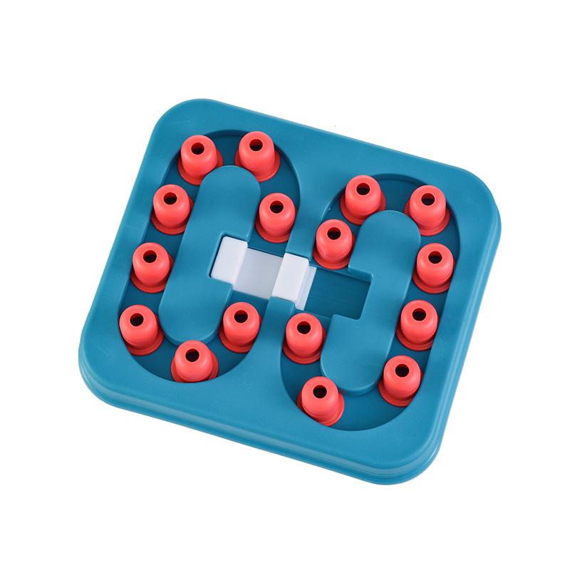 

JUSTINLAU Pets Slow Food Plate Food Grade Pet Educational Toys Non Slip Pets Food Box Cat Dog Slow Feeder for Increasing Pets IQ синий