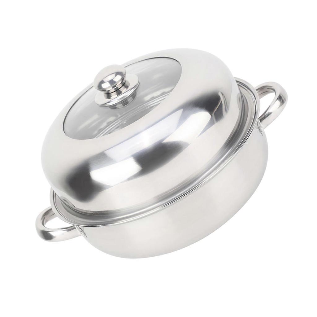 nobrands Steamer Pot 28CM Stainless Steel Single Layer Stockpot Hotpot Food Steamer Pot Cookware Household Cooking