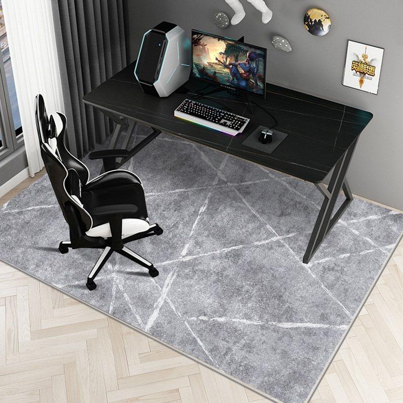 

VIKAMA Simple e-Sports Chair Floor Mat Study Desk Computer Swivel Chair Carpet Bedroom Soiled Foot Mat Carpet Home Decoration 50x80cm 20x31inch