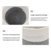 Cotton Rope Basket Large Toys Storage Woven Basket Decorative Round Closet Organizer for Clothes Towels Blankets