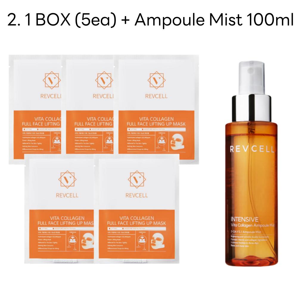 [Revcell] Vita Collagen Full Face Lifting Up Mask 1 Box