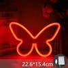 Butterfly LED Neon Sign Light, Battery Operated Novelty Neon Mini Night Light Room Birthday Home Wall Decoration Atmosphere