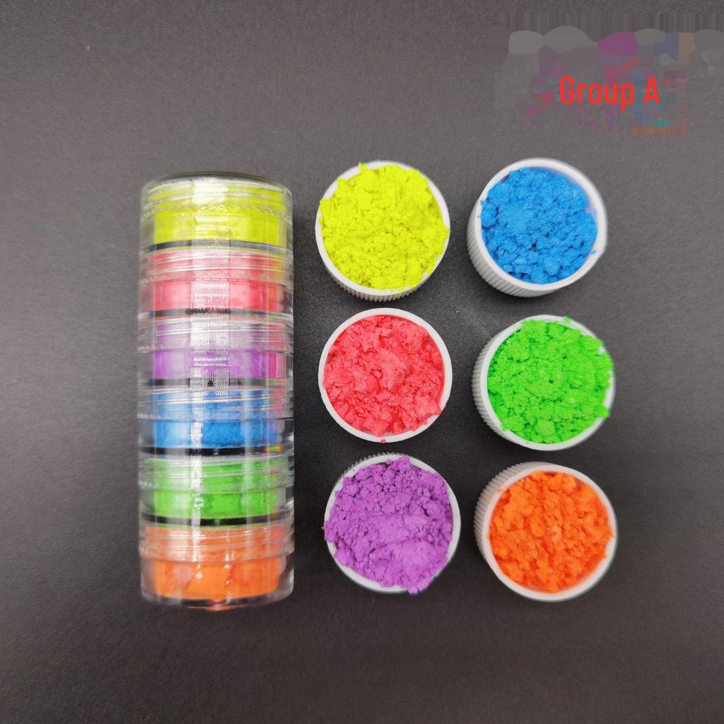 6-Color Pearl Glitter Crystal Slime Mold Kit for DIY Crafting