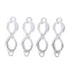 20Pcs Charms Link Infinity Symbol Connection Silver Color Pendants Diy Making