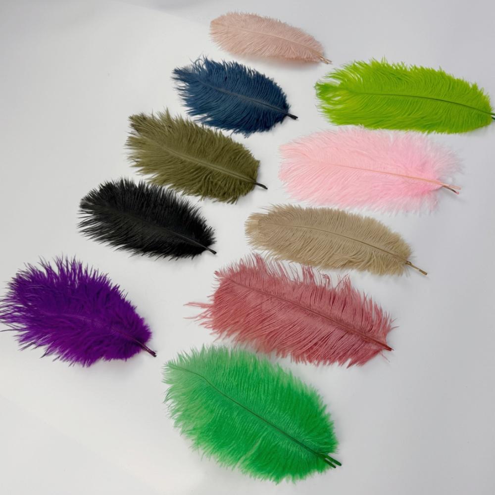 Piume di Struzzo Grandi 15-40 cm 10 Pezzi Piume Decorative Naturali Per Matrimoni Allestimenti Floreali Costume di Carnevale Cappello Decorazione