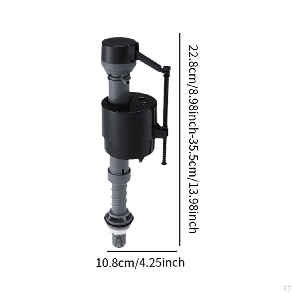 Toilet Fill Valve Bottom Entry Silent Tank Bowl Water Control Flush Repair Set