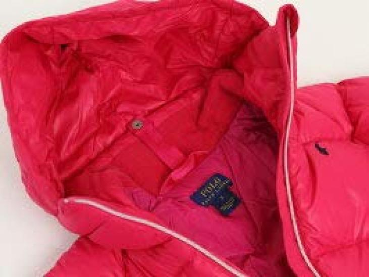 POLO RALPH LAUREN Down Parka with Hood and Pony Size 6 Girls' Embroidery, (Product Code 0101697)