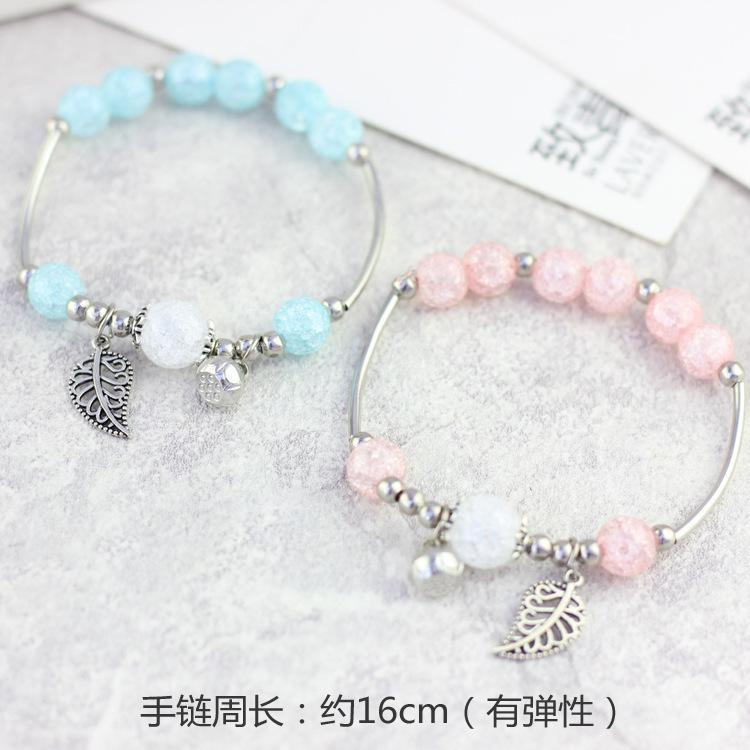 Candy Color Hollow Leaf Bracelet, High-End Girl Fresh And Sweet Bracelet, Fashionable Versatile Bracelet, Bracelet, Bracelet.