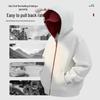 MINISO Men's American Heavyweight Hooded Zipper Sweatshirt