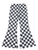 Shiying Checkered High Waist Wide Leg Pants - Casual, Fashionable, Versatile, Simple European and American Style.