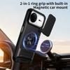KEYSION Magnetic Phone Case for Huawei Nova 15 Pro Slide Camera Lens Protection Upright Kickstand 360° Ring Shockproof Back Cover