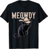 Vintage Cat Cowboy Hat T-Shirt with a Humorous Meowdy Twist