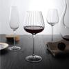 Nordic vertical striped red wine glass, champagne glass, creative striped crystal glass, tall glass for home use