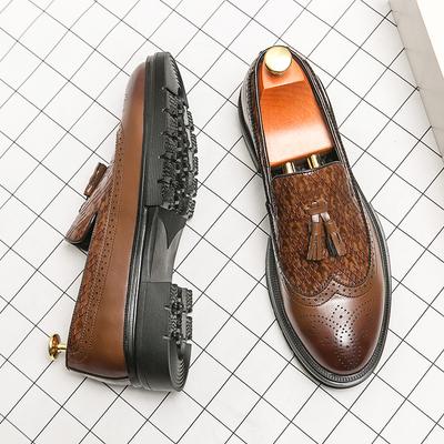 Fashion Shoes Men Casual Leather Business Shoes Formal Fashion Dress Tenis De Hombre Moccasins Mokasin Tenis Caballero Designer