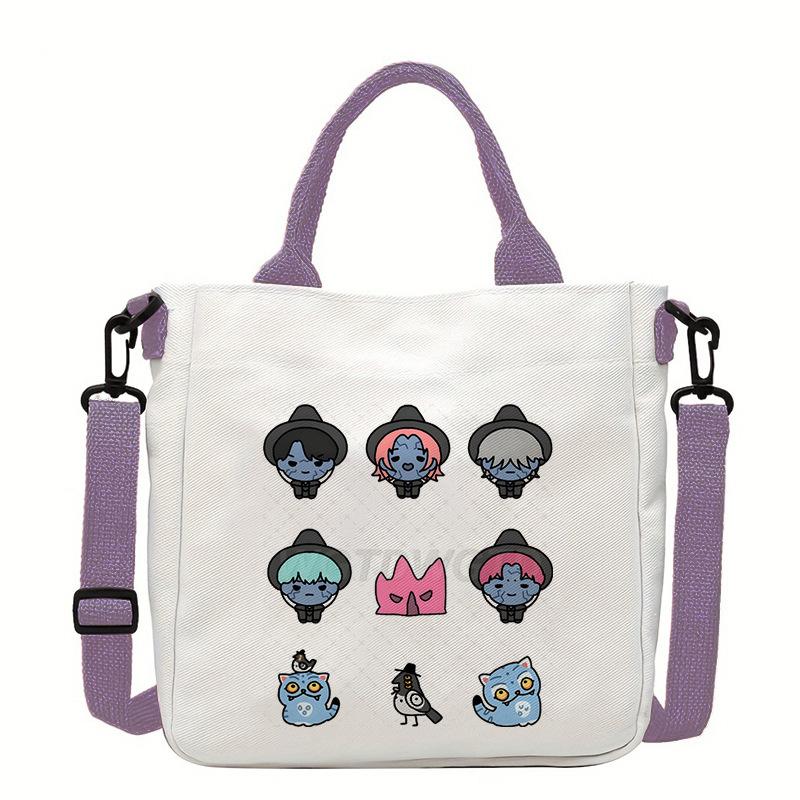 Witch Hunters Fashion Shoulder Bag Versatile Commuter Handbag Women's Large Capacity Canvas Handbag