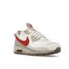 Nike Air Max Terrascape 90 White Red Clay Men Sneakers Summit-White Pure-Platinum Wolf-Grey DQ3987-100