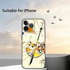 Geometric Bauhaus A-Art Phone Case For iPhone 17,16,15,14,13,12,11 Plus,Pro Max,XS,Soft Silicone Black Cover