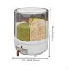 Rotating Rice Storage Bin DampnessResistantResistant Grain Dispenser 360° Rotatable