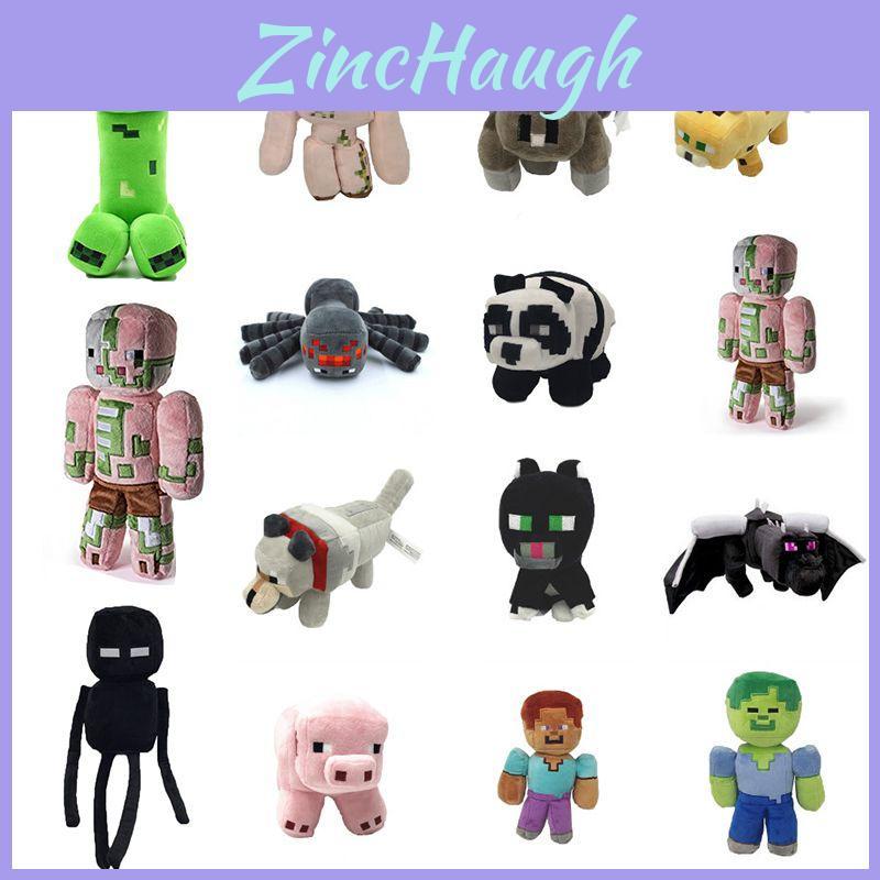 Soft And Cuddly Minecraft Creeper Enderman And Wolf Stuffed Toys For Kids
