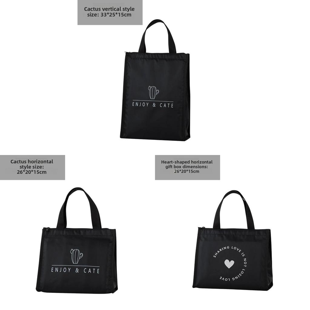 Large Capacity Insulated Lunch Tote With Thick Aluminum Foil For Cold And Heat