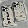 Cute Cat Phone Case for Samsung Galaxy S25 S24 S23 S22 S21 S20 Note20 FE Ultra Edge Plus 4G 5G Transparent Soft Cover