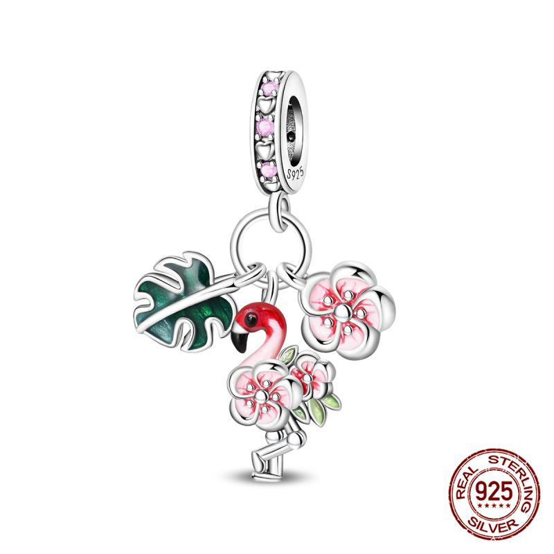 New 100% 925 Silver Pumpkin Car Princess & Cactus Pendant Fit 925 Bracelet Jewelry Making Women Gift
