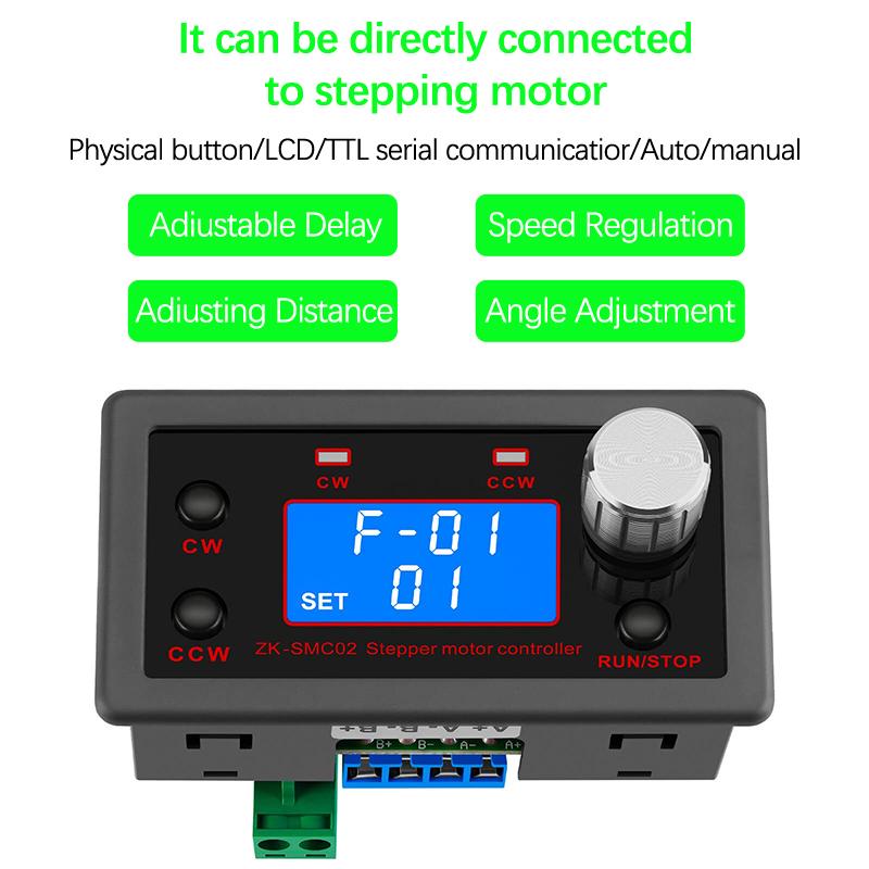 Stepper Motor Driver Controller Integrated Board Forward/Reverse Pulse Speed Angle Control Module Plc Serial Communication