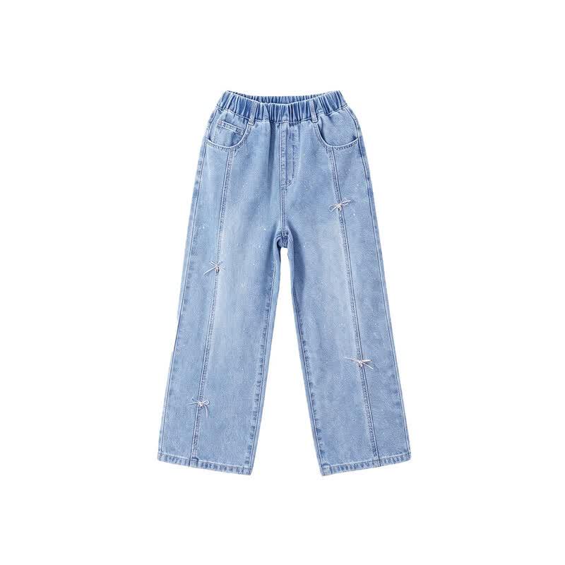 Deesha Girls' 2026 Autumn Fashion Straight Leg Denim Jeans