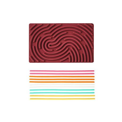 Sensory Activity Board English Letter Silicone Fidget Toy for Kid Silent Calming for Anxiety ADHD Autism Portable Travel Toy